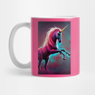 Dark Rainbow Gothic Unicorn AI created digital art by stine1 Mug